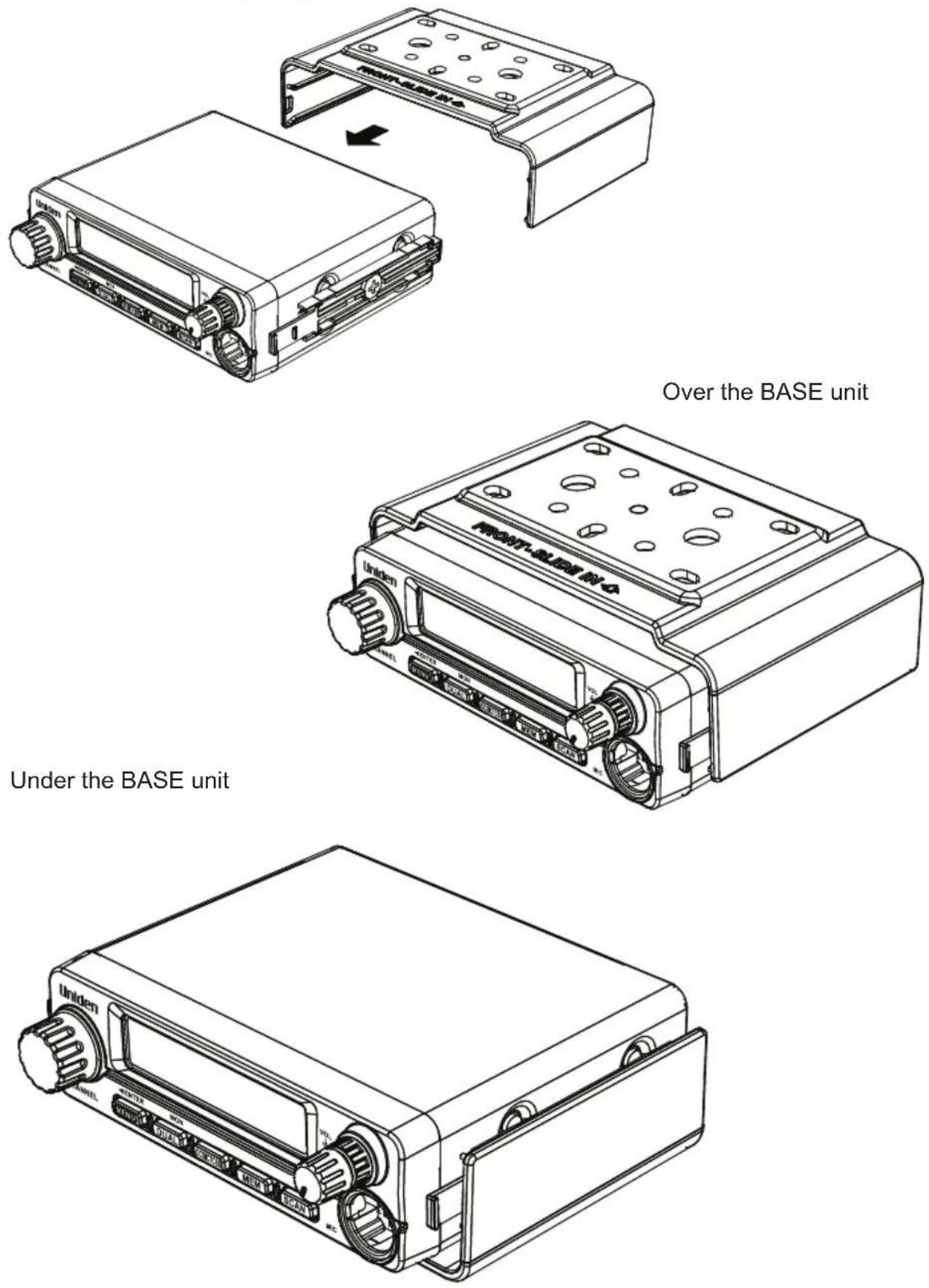 UNIDEN UH5045 - How to attach Slide Mount Bracket? - 3