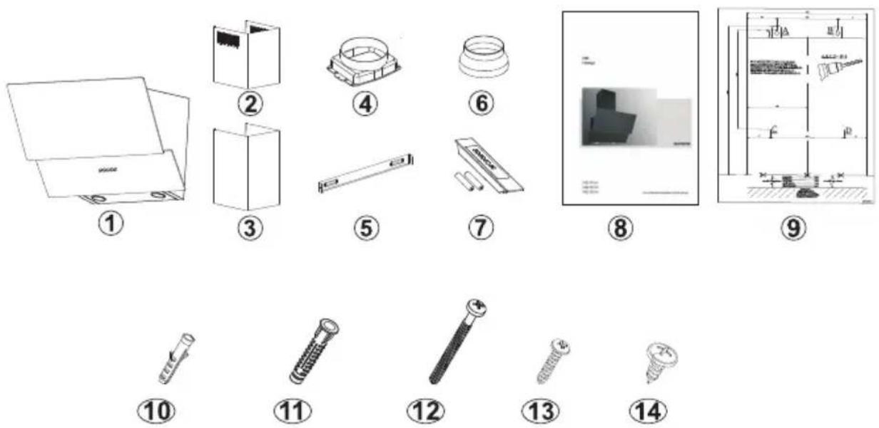 SVAN SVCC9070N - CONTENT OF PACKAGE - 1