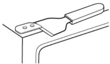 GE GTR12HAXRWW - TRANSFER TOP HINGE TO THE LEFT - 1
