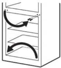 GE GTJ17BCTSA - REMOVE THE FRESH FOOD DOOR (CONT.) - 1