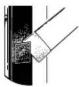 GE TBX21AABAA - Transfer Fresh Food Door Handle - 1