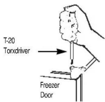 GE TBX19QABWW - Remove the Freezer Door on Dispenser Models - 4
