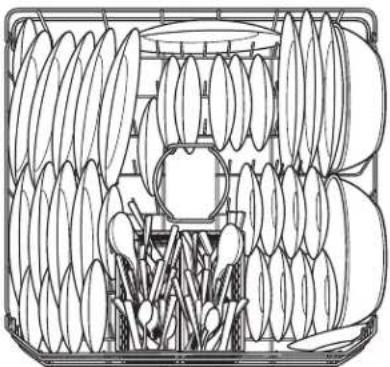 GE GSC3500NBB - Loading place settings... - 4