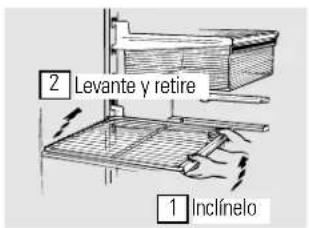 GE GTT16BBMCC - Sobre los estantes de los compartimientos de alimentos frescos. - 1