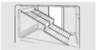 GE GTT16BBMCC - To remove the step shelf: - 1