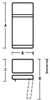 GE GTT16BBMCC - DIMENSIONES - 1