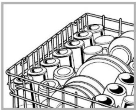 GE GSC3200FBL - Loading the dishwasher racks. - 1