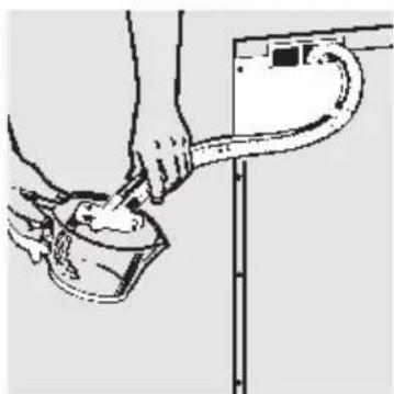 GE GSC3200FBL - How to Drain Excess Water From Unicouple Hoses - 1