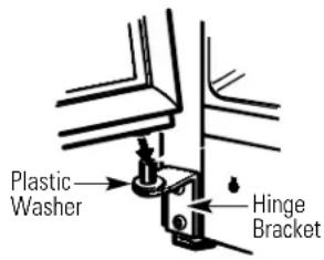 GE GTS18HCMCC - Rehang the fresh food door - 1