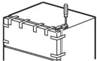 GE GTH18LCDBB - REMOVE THE FREEZER DOOR - 1