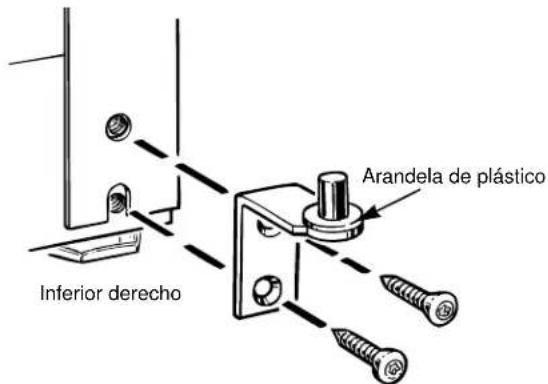 GE TBT18JABWW - TRANSFIERA EL SOPORTE DE LA BISAGRA INFERIOR A LA IZQUIERDA. - 1