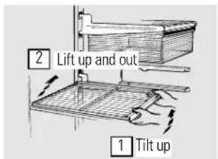 GE GTS18FBRCC - About the fresh food compartment shelves. - 1