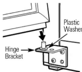 GE GTS17BCRRWW - Rehang the fresh food door - 2