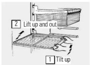GE GTR18BBMWW - About the fresh food compartment shelves. - 1