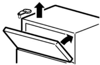 GE GTR18BBMWW - Rehang the freezer door - 2
