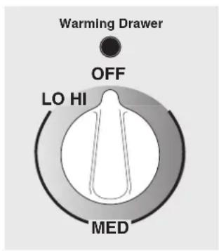 GE JBP21BCWH - Using the warming drawer. (on some models) - 1