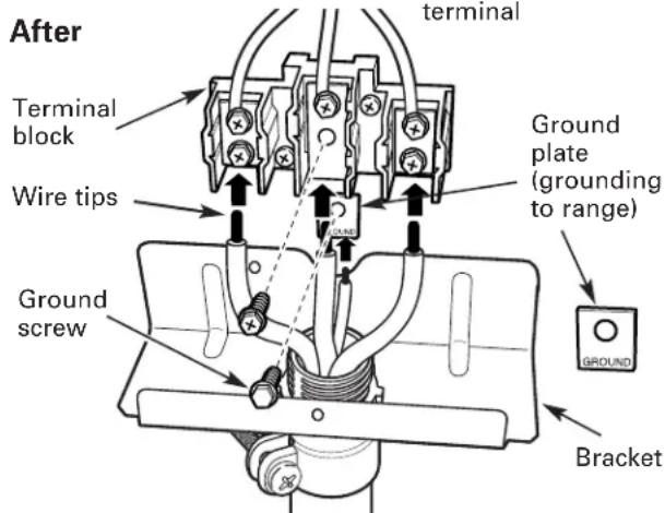 GE JBP21BCWH - 4-WIRE CONDUIT INSTALLATION - 2