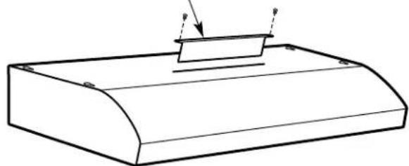 GE JN327XAD - REVERSE THE BAFFLE FOR DUCTED INSTALLATIONS ONLY (JV247, JV248, JV347, JV348 and JV367 models) - 1