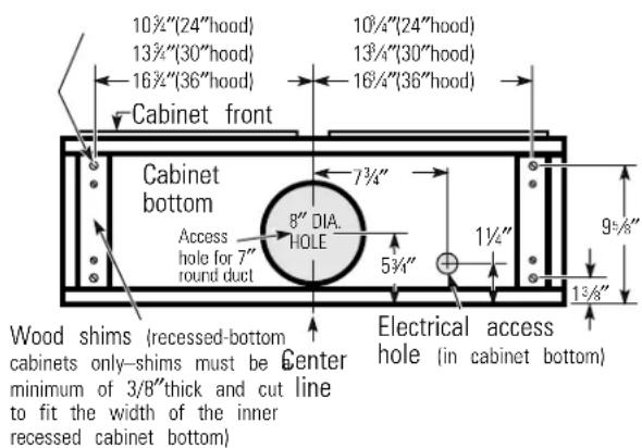 GE JN327XAD - Outsiderop exhaust (Vertical duct-7"Round) - 1