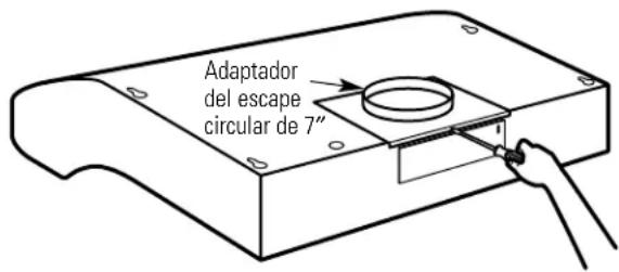 GE Profile JV665HCC - PARA INSTALACIONES DE SALIDA CIRCULAR CON DUCTO VERTICAL DE 7"ÚNICAMENTE: - 1