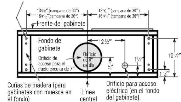 GE Profile JV665HCC - Escape superior exterior (ducto vertical circular-7") - 1