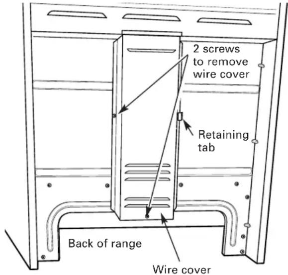 GE JB600CDCC - POWER CORD AND STRAIN RELIEF INSTALLATION - 1