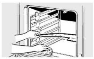 GE JB600CDCC - To clean the outside of the door: - 1