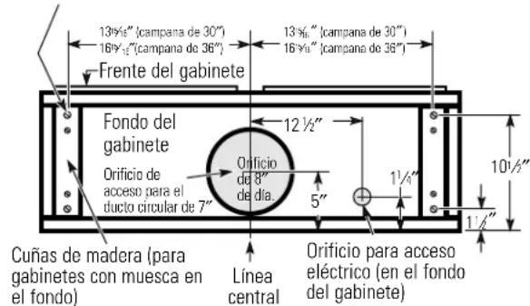 GE Profile JV565HCC - Escape superior exterior (ducto vertical circular-7") - 1