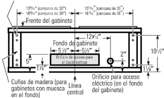 GE Profile JV565HCC - Escape superior exterior (ducto vertical rectangular-3 ^1/4 " x 10") - 1