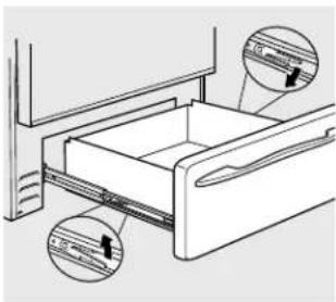 GE JGB290MENBS - To replace storage drawer: - 1