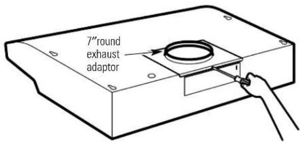 GE Profile JV565CBB - REMOVE EXHAUST ADAPTOR - 1