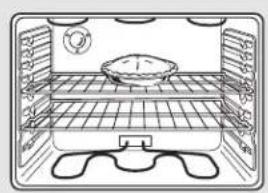 GE Profile JDP47BFBB - How to Set the Oven for Baking or Roasting - 1