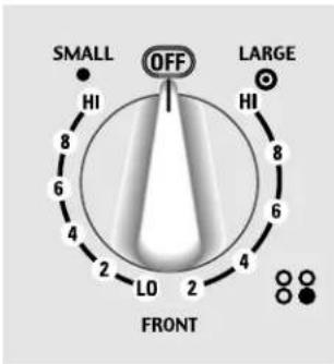 GE Profile JS998TKWW - Using the surface units. - 1