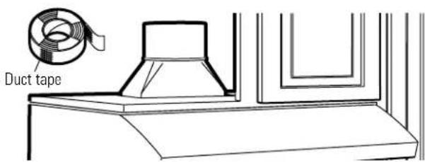 GE Profile JV536CSS - CONNECT DUCTWORK TO HOOD - 1