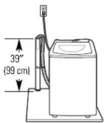 GE WSKS3040EWW - Standpipe drain system—wall to floor - 2