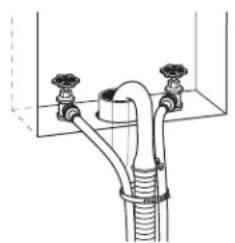 GE WSKS3040EWW - Standpipe drain system—wall to floor - 1