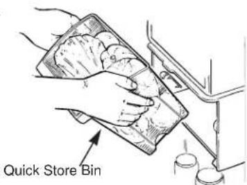 GE TBT21JABAA - Quick Store Bin (on some models) - 3