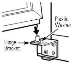 GE GTT18FBMCC - Rehang the fresh food door - 2