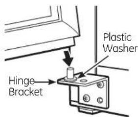 GE GTH18CCEBB - Re-hang the fresh food door - 1