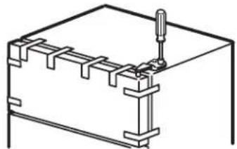 GE GTH18CCEBB - REMOVE THE FREEZER DOOR - 1
