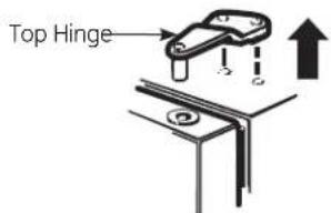 GE GTH18CCEBB - REMOVE THE FREEZER DOOR - 2