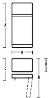 GE GTT15FBMWW - DIMENSIONES - 1