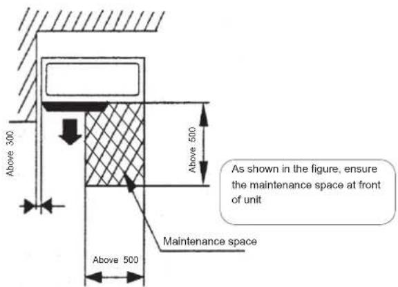 Infiniton CSTT-4550 - Single unit installation (unit: mm) - 8