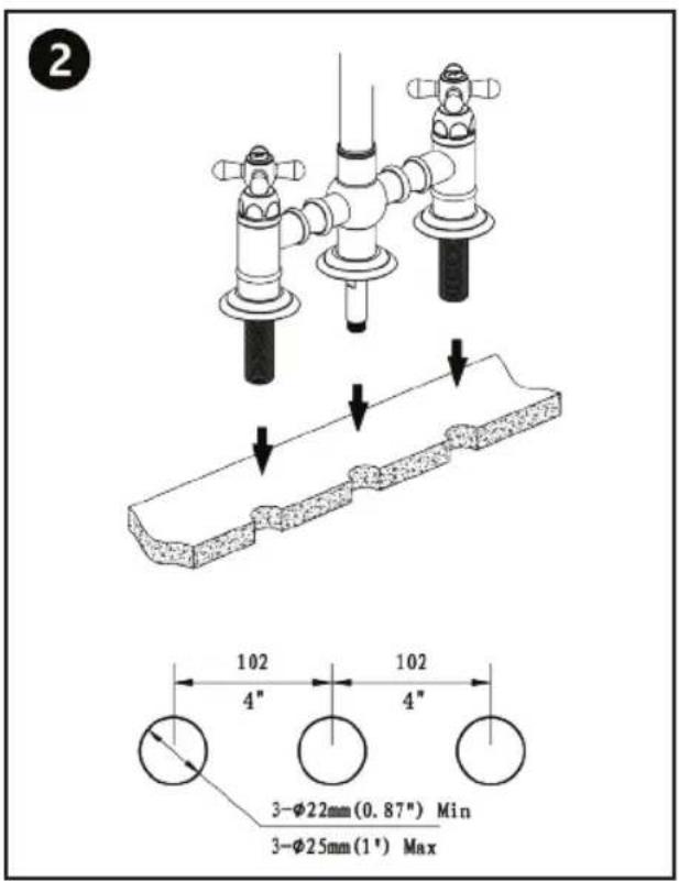 ZLine DNT-KF-CH - DOUBLE HANDLE FAUCETS - 2