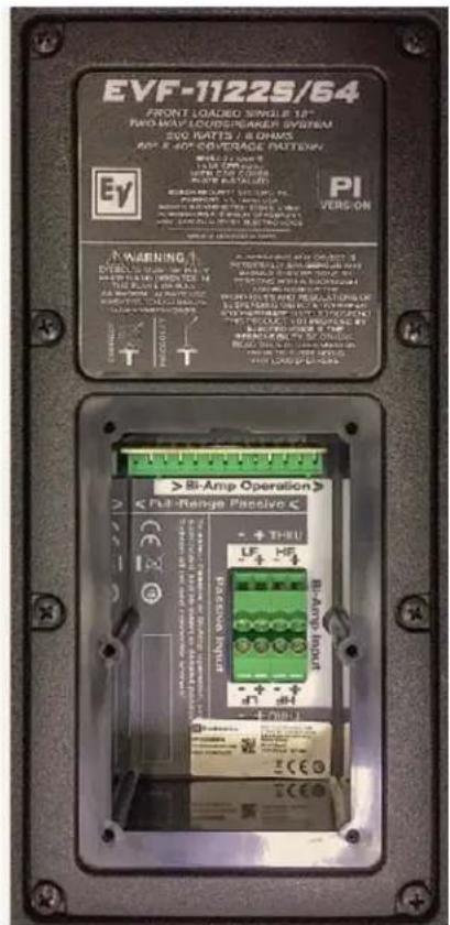 ELECTRO-VOICE EVF-1152D/64-FG - Passive/Biamp Crossover Configuration - 1