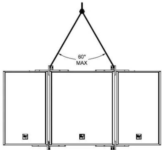 ELECTRO-VOICE EVF-1152S 66 - Suspension-Line Angles for HRK Kits - 2