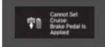 Honda Clarity Fuel Cell (2017) - Driver Information Interface Warning and Information Messages - 51