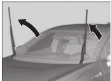 Honda Clarity Fuel Cell (2017) - Changing the Wiper Blade Rubber - 2