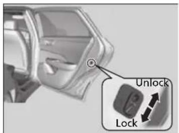 Honda Clarity Fuel Cell (2017) - Setting the Childproof Door Locks - 1