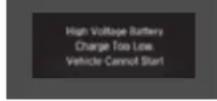 Honda Clarity Fuel Cell (2017) - Driver Information Interface Warning and Information Messages - 15